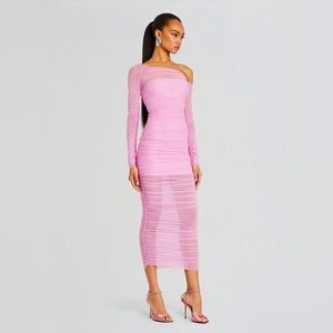 SER.O.YA One Shoulder pink Dress